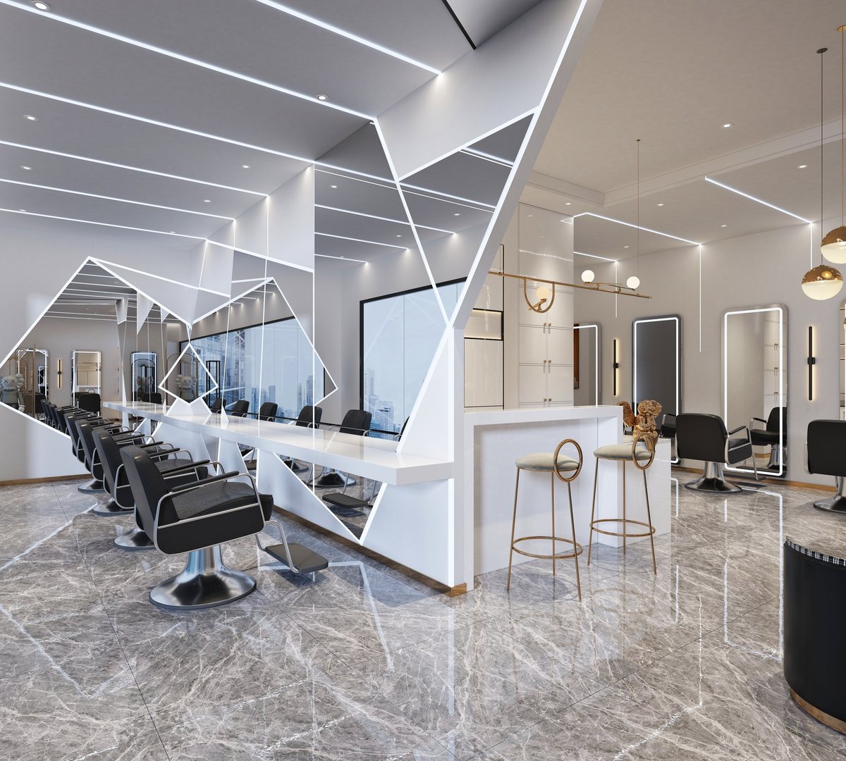 Luxury Salon Interior